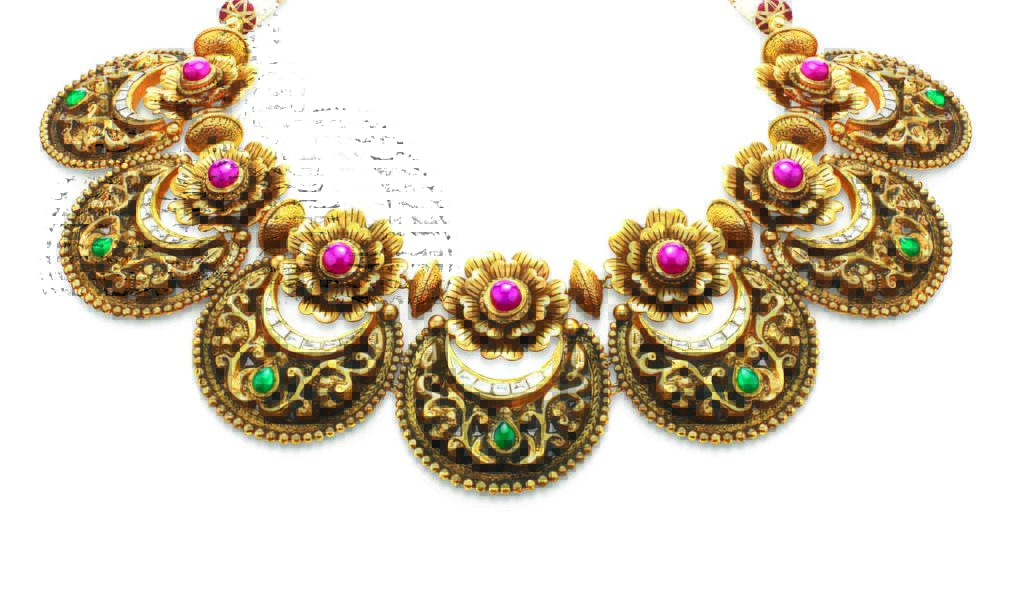 Half-moon Necklace South Indian Jewellery