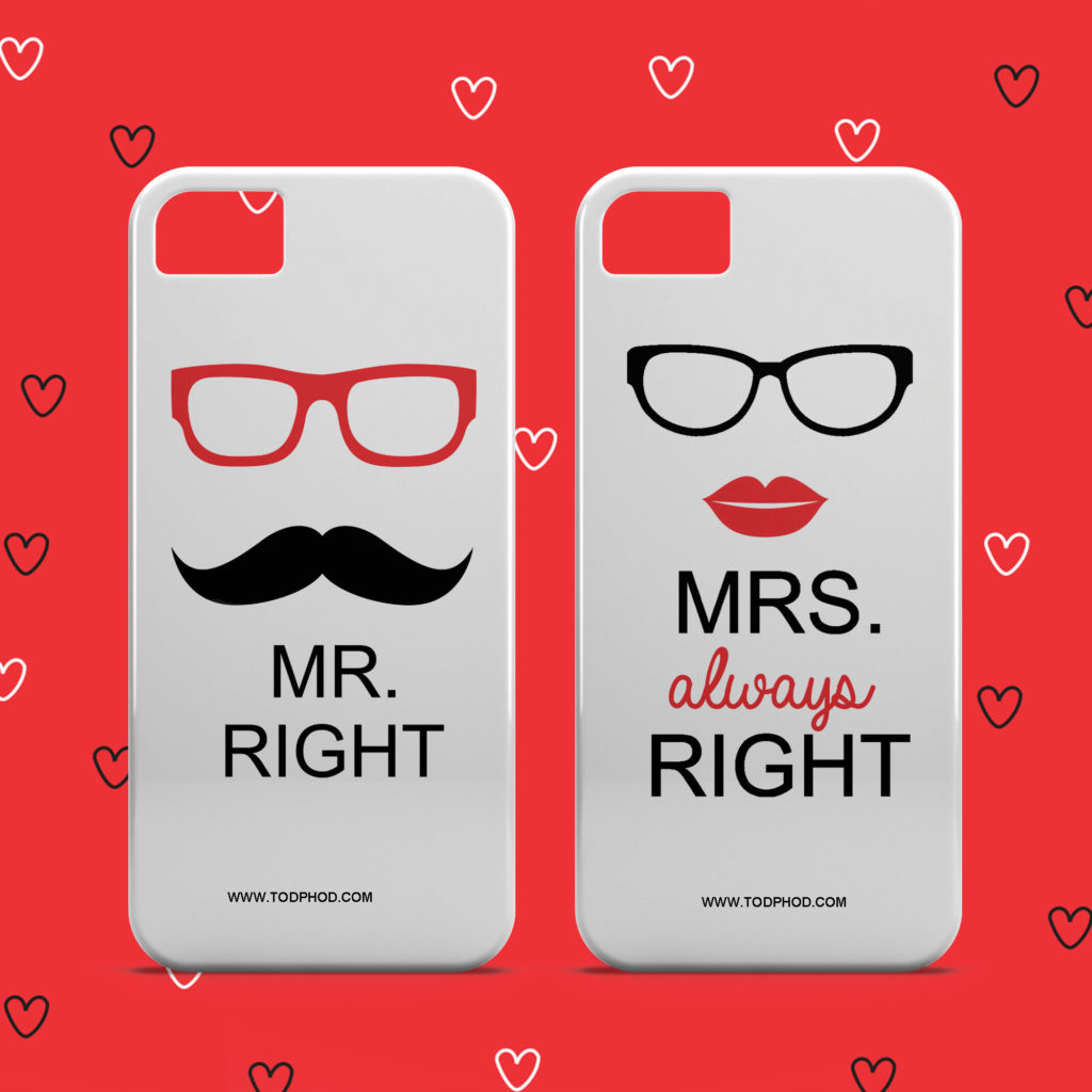 Matching Phone Covers unique gift for newly married couple
