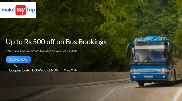 MakeMyTrip Bus Ticket Offers