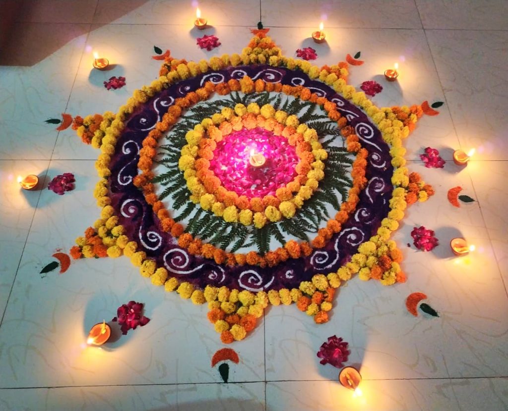 Flower Rangoli Designs