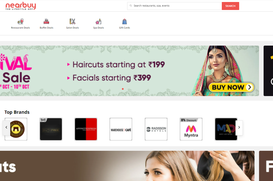 Nearbuy, Coupon websites in india
