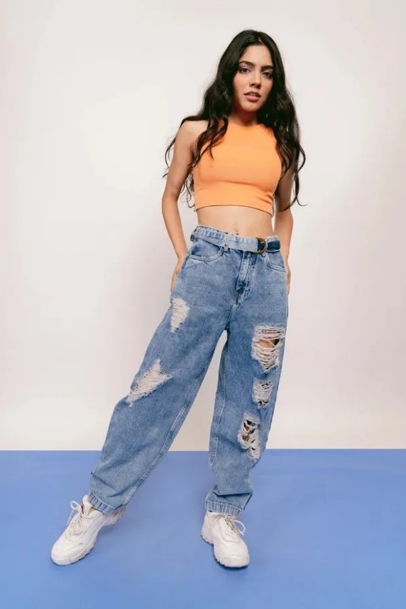 Baggy Rugged Jeans Fashion