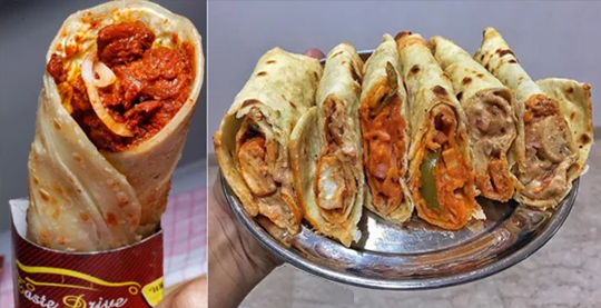 rolls- delhi food culture