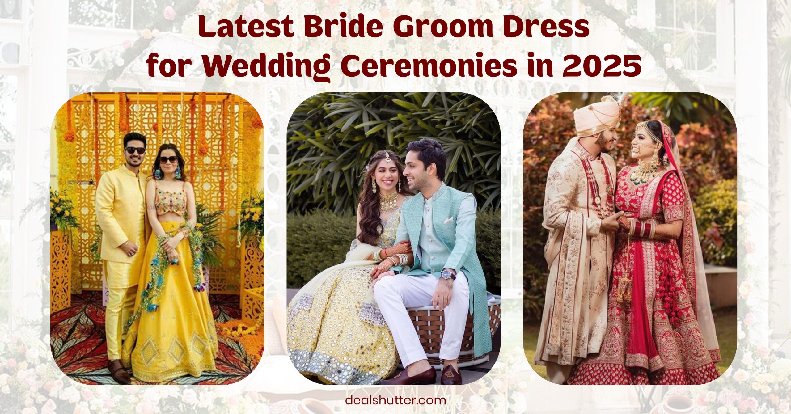 bride groom dress for wedding