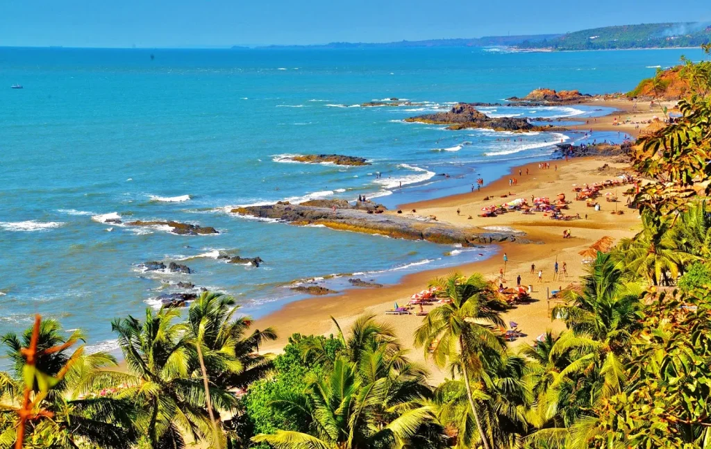 Vagator beach in Goa