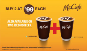 Get 2 Iced Coffee At Just Rs.99 Each